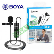 Youtuber Vlogger Canlı Yayın Mikrofonu Boya BY-M1 Yaka Mikrofonu 6 Metre