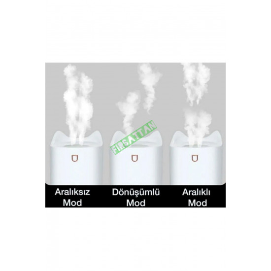 Büyük Boy Hava Nemlendirici Çift Çıkışlı Buhar Makinesi Aroma Difüzör 3300 Ml Işıklı Ambians Büyük Boy Hava Nemlendirici Çift Çıkışlı Buhar Makinesi Aroma Difüzör 3300 Ml Işıklı Ambians
