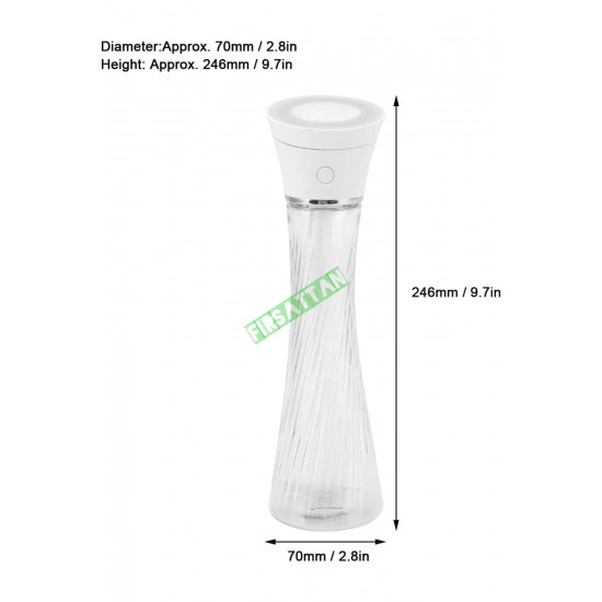Hava Nemlendirici Difüzör Esansiyel Ultrasonik Araba Ev Aroma Difüzör Lamba 250 ml Beyaz Hava Nemlendirici Difüzör Esansiyel Ultrasonik Araba Ev Aroma Difüzör Lamba 250 ml Beyaz