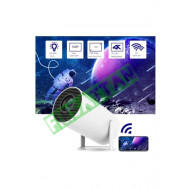HY300 Taşınılabilir Projeksiyon Projektör Cihazı Mini Projektör LED Projektör 4K Projektör