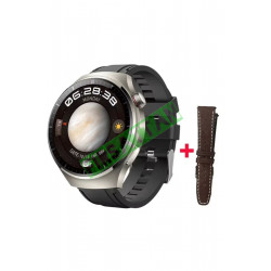  HK 8 Hero Gümüş Amoled Ekran Chat GPT/GPS/NFC Siri Destekli Watch Classic Akıllı Saat Curved Ek.