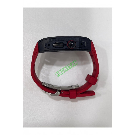 Apple Watch Ultra Ultra 2 Gerçek Karbon Gövde Bordo Apple Watch Ultra Ultra 2 Gerçek Karbon Gövde Bordo