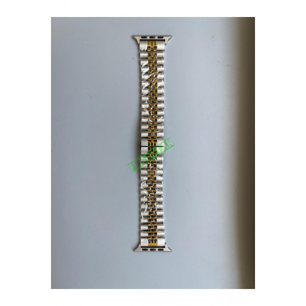 42-49MM Paslanmaz Çelik Ayarlanabilir Rolex Kordon Gold Gümüş
