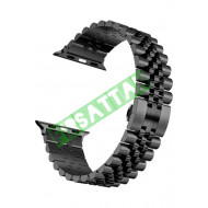 Apple Watch 42 - 49MM Uyumlu Paslanmaz Çelik Ayarlanabilir Rolex Metal Kordon