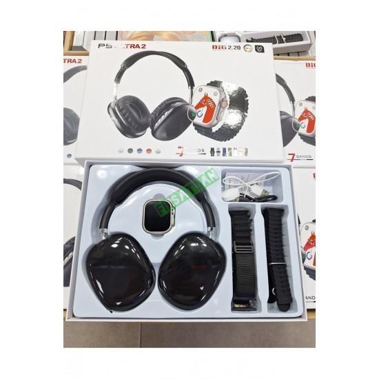 P9 Ultra3 Akıllı Saat Kulaklık Hediyeli 7 Kordonlu Set P9 Ultra3 Akıllı Saat Kulaklık Hediyeli 7 Kordonlu Set