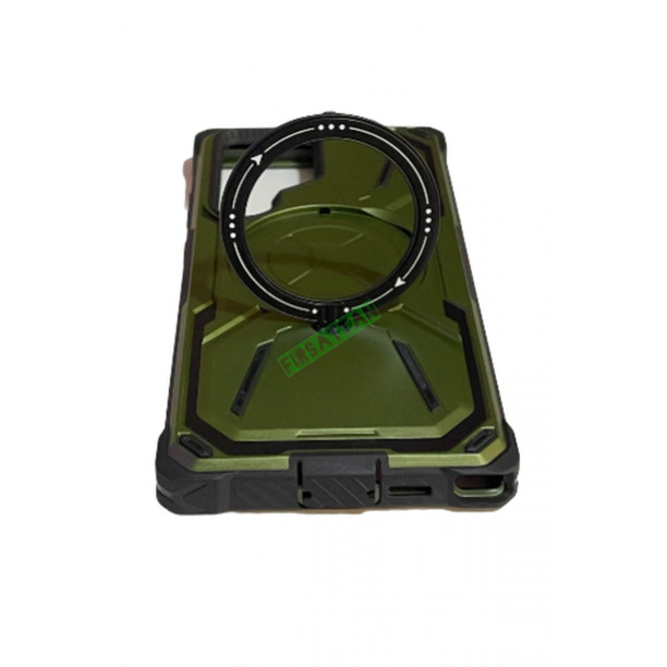 SAMSUNG S23 ULTRA MAGSAFE VE STANDLI TANK KILIF 3 RENK