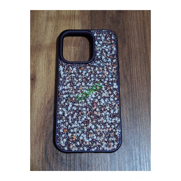 İPHONE 14 PRO DERİN MOR TAŞLI KILIF