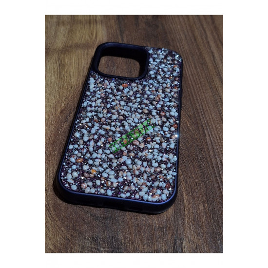 iPhone 14 Pro Uyumlu Derin Mor Taşlı Silikon Kılıf iPhone 14 Pro Uyumlu Derin Mor Taşlı Silikon Kılıf