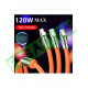 3 In 1 USB To type-c Micro usb Lightning 120 w hızlı turbo şarj kablosu 3 In 1 USB To type-c Micro usb Lightning 120 w hızlı turbo şarj kablosu