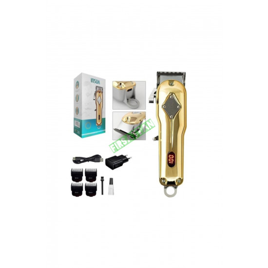 INSUA HK-770 Profesyonel Şarjlı LED Ekranlı Tıraş Makinesi Gold INSUA HK-770 Profesyonel Şarjlı LED Ekranlı Tıraş Makinesi Gold