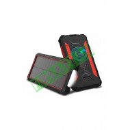 Solar Enerjili Wireless Özellikli 20000 Mah Solar Powerbank - 2+1 Çıkışlı