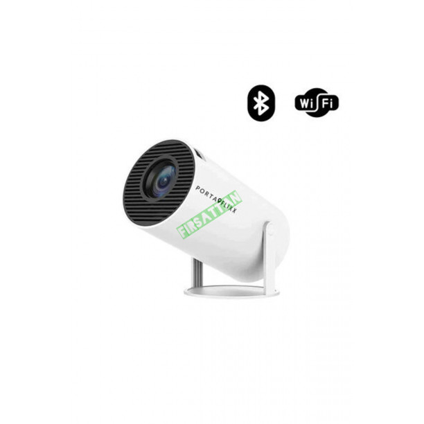 Taşınabilir Sinema Projektörü Ev Sineması Wifi Bluetooth Android iOS Akıllı Projeksiyon