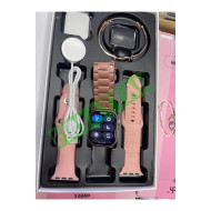 HK 9 MİNİ PREMİUM 41 MM ROSE RENK 3 KORDON EKRAN KORUYUCU VE TAŞLI BİLEKLİK  HEDİYELİ