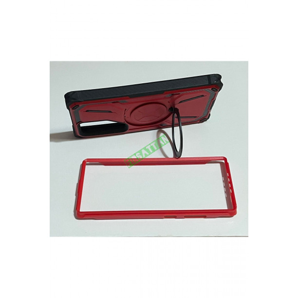 SAMSUNG S24 ULTRA MAGSAFE VE STANDLI TANK KILIF 3 RENK