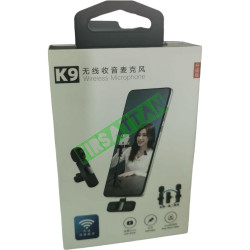 K9 Kablosuz Yaka Mikrofonu (2 Adet) Type-C  2'li Mini Mikrofon: YouTube  TikTok İçin İdeal!