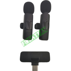 K9 Kablosuz Yaka Mikrofonu (2 Adet) Type-C  2'li Mini Mikrofon: YouTube  TikTok İçin İdeal!