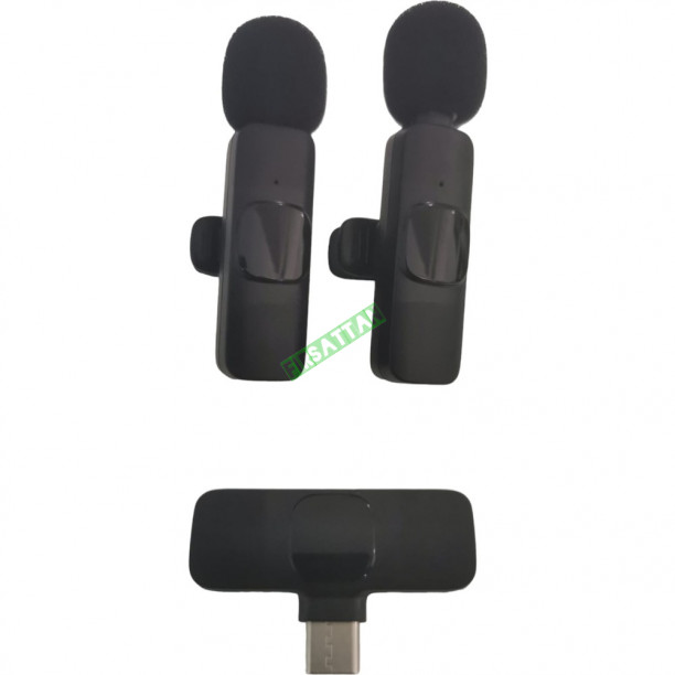 K9 Kablosuz Yaka Mikrofonu (2 Adet) Type-C  2'li Mini Mikrofon: YouTube  TikTok İçin İdeal!