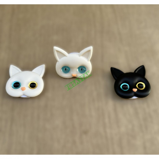 Renkli Gözlü Kedi Hello Kitty Telefon Tutacağı Mavi Göz Renkli Gözlü Kedi Hello Kitty Telefon Tutacağı Mavi Göz