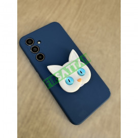 Renkli Gözlü Kedi Hello Kitty Telefon Tutacağı Mavi Göz