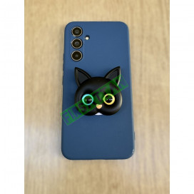 Renkli Gözlü Kedi Hello Kitty Telefon Tutacağı Siyah çift renk