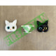 Renkli Gözlü Kedi Hello Kitty Telefon Tutacağı Siyah çift renk Renkli Gözlü Kedi Hello Kitty Telefon Tutacağı Siyah çift renk
