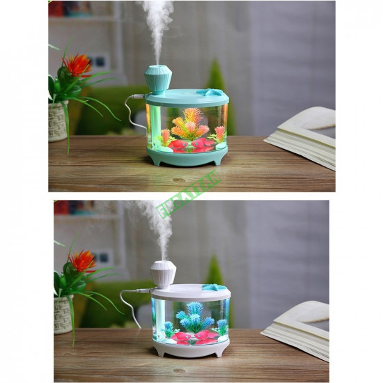 Ultrasonik Akvaryum Model Mini Hava Nemlendirici HN-102 Buhar Makinesi Ultrasonik Akvaryum Model Mini Hava Nemlendirici HN-102 Buhar Makinesi