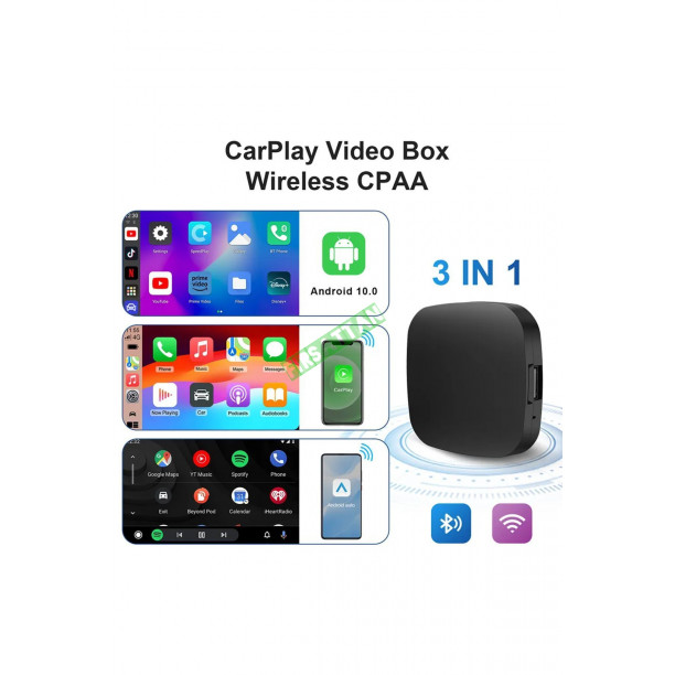 Wireless Carplay Android Araba 4 Çekirdekli Akıcı Full Hd 1080P Wifi 2.4/5G A133AllWinner Chip