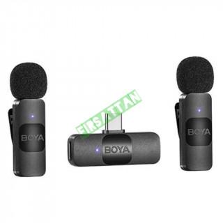 Boya BY-V20 Ultra Kompakt Android Uyumlu İkili Kablosuz Mikrofon (Type-C)