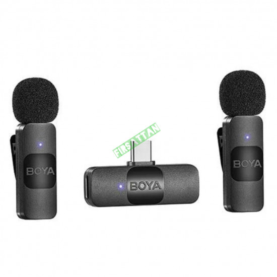 Boya BY-V20 Ultra Kompakt Android İkili Kablosuz Mikrofon Type-C Boya BY-V20 Ultra Kompakt Android İkili Kablosuz Mikrofon Type-C