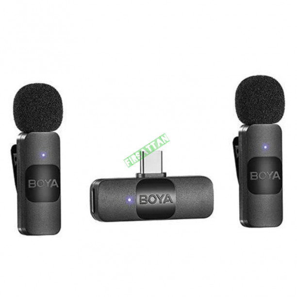 Boya BY-V20 Ultra Kompakt Android Uyumlu İkili Kablosuz Mikrofon (Type-C)