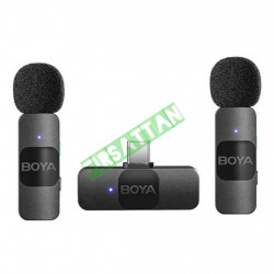 Boya BY-V20 Ultra Kompakt Android Uyumlu İkili Kablosuz Mikrofon (Type-C)