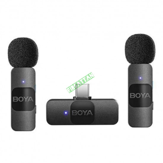 Boya BY-V20 Ultra Kompakt Android İkili Kablosuz Mikrofon Type-C Boya BY-V20 Ultra Kompakt Android İkili Kablosuz Mikrofon Type-C