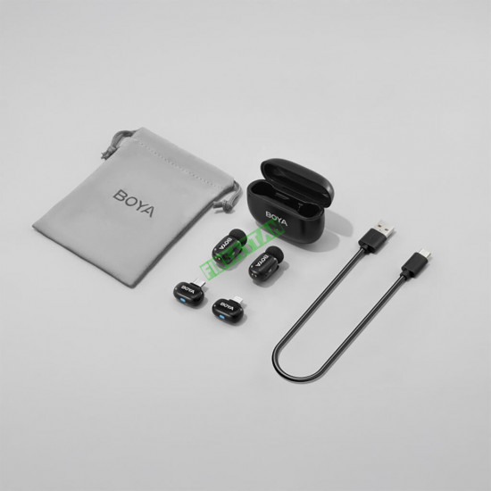 BOYA Mini Wireless Yaka Mikrofonu - Siyah BOYA Mini Wireless Yaka Mikrofonu - Siyah