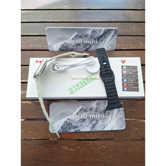 HK 10 Mini 41 mm Siyah & Titanyum Akıllı Saat HK 10 Mini 41 mm Siyah & Titanyum Akıllı Saat