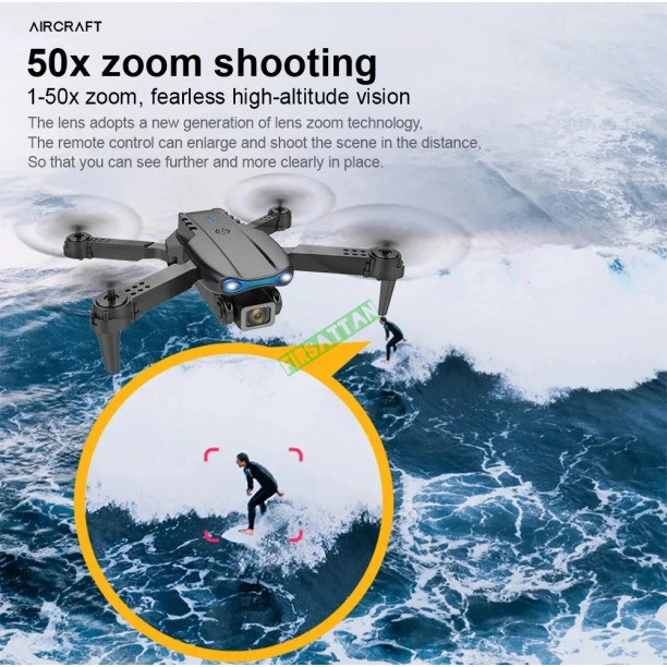 E99 Pro Drone Quadcopter Uzaktan Kumanda Kolu Dört Eksenli Uçak 4k HD 6K Fotoğraf İHA Yükseklik Sabitleme Helikopter 