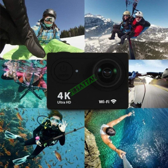 4K Aksiyon Kamera 1080P/30FPS Wifi 2.0 Sualtı Su geçirmez Kask Video Kayıt Kamera 4K Aksiyon Kamera 1080P/30FPS Wifi 2.0 Sualtı Su geçirmez Kask Video Kayıt Kamera
