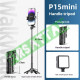 P15 Mini Selfie Çubuğu 41.5 cm Mini Grip Quadripod Aluminum Uzaktan Kumandalı P15 Mini Selfie Çubuğu 41.5 cm Mini Grip Quadripod Aluminum Uzaktan Kumandalı
