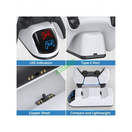 Ps5 Dualsense Göstergeli Hızlı Şarj Istasyonu Ps5 Charging Dock 0515 Ps5 Dualsense Göstergeli Hızlı Şarj Istasyonu Ps5 Charging Dock 0515