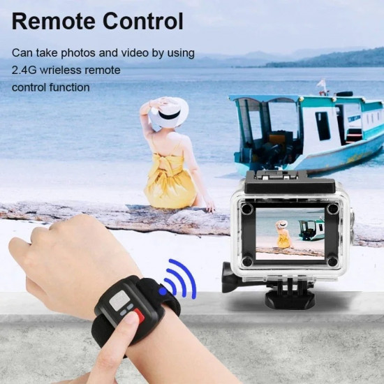 4K Aksiyon Kamera 1080P/30FPS Wifi 2.0 Sualtı Su geçirmez Kask Video Kayıt Kamera