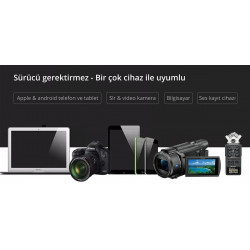 BOYA Mini Wireless Yaka Mikrofonu - Siyah