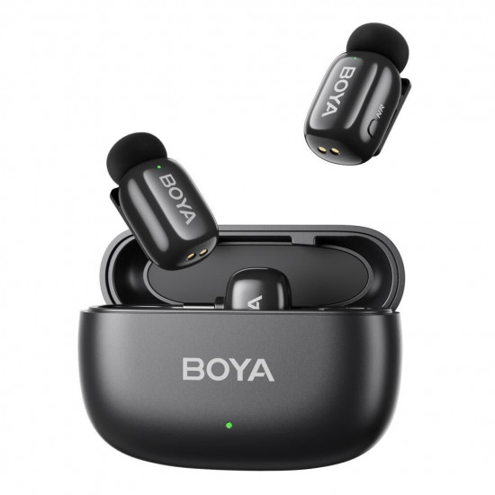 BOYA Mini Wireless Yaka Mikrofonu - Siyah BOYA Mini Wireless Yaka Mikrofonu - Siyah