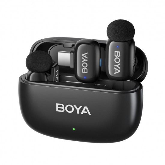 BOYA Mini Wireless Yaka Mikrofonu - Siyah BOYA Mini Wireless Yaka Mikrofonu - Siyah
