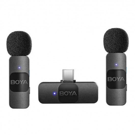 Boya BY-V20 Ultra Kompakt Android İkili Kablosuz Mikrofon Type-C Boya BY-V20 Ultra Kompakt Android İkili Kablosuz Mikrofon Type-C