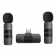 Boya BY-V20 Ultra Kompakt Android İkili Kablosuz Mikrofon Type-C Boya BY-V20 Ultra Kompakt Android İkili Kablosuz Mikrofon Type-C