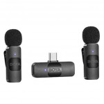 Boya BY-V20 Ultra Kompakt Android Uyumlu İkili Kablosuz Mikrofon (Type-C)