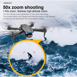 E99 Pro Drone Quadcopter Uzaktan Kumanda Kolu Dört Eksenli Uçak 4k HD 6K Fotoğraf İHA Yükseklik Sabitleme Helikopter 