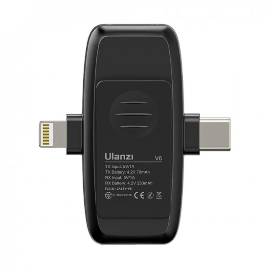 Ulanzi V6 3 in 1 Wireless Microphone