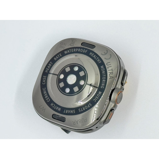 W7 Watch Ultra Amoled Ekran 46 Mm Akıllı Saat 2 Kordon Gümüş