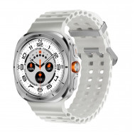 W7 Watch Ultra Amoled Ekran 46 Mm Akıllı Saat 2 Kordon Gümüş