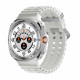 W7 Watch Ultra Amoled Ekran 46 Mm Akıllı Saat 2 Kordon Gümüş